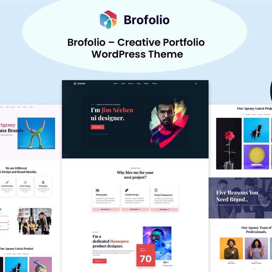 Brofolio – Portfolyo WordPress Teması
