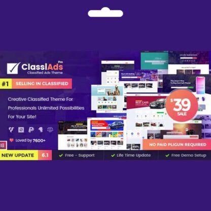 Classiads Premium WordPress İş İlanı Teması