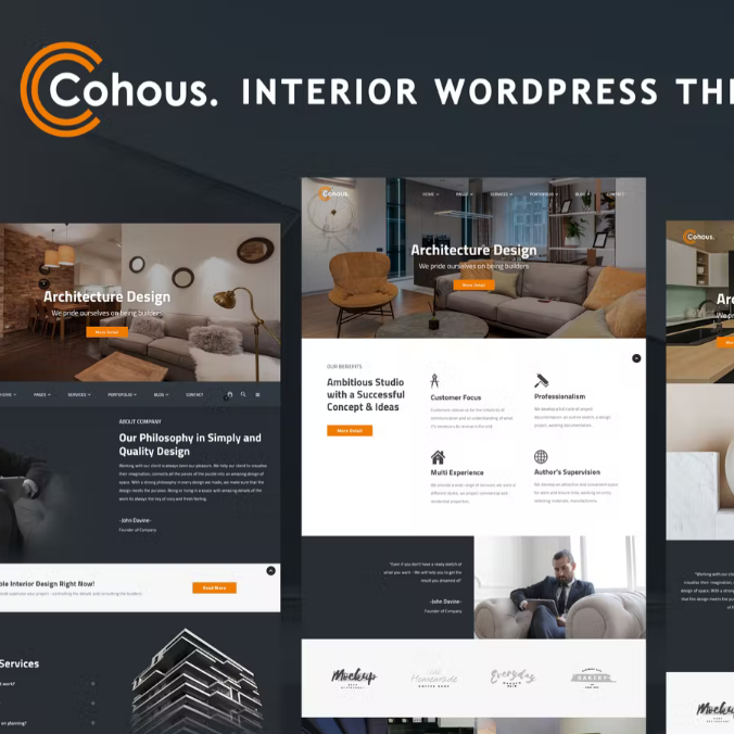 Cohous – WordPress İç Mimarlık Teması