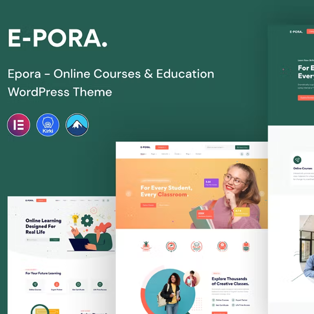 Epora – WordPress Online Kurs & Eğitim Teması