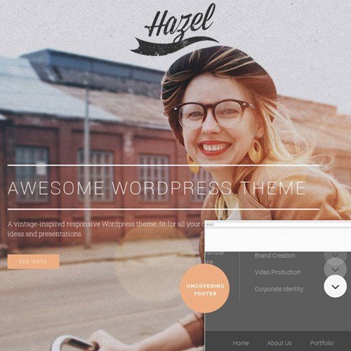 Hazel – Minimalist Çok Amaçlı WordPress Teması