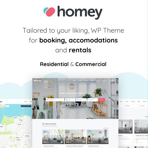 Homey – Rezervasyon ve Kiralama WordPress Teması
