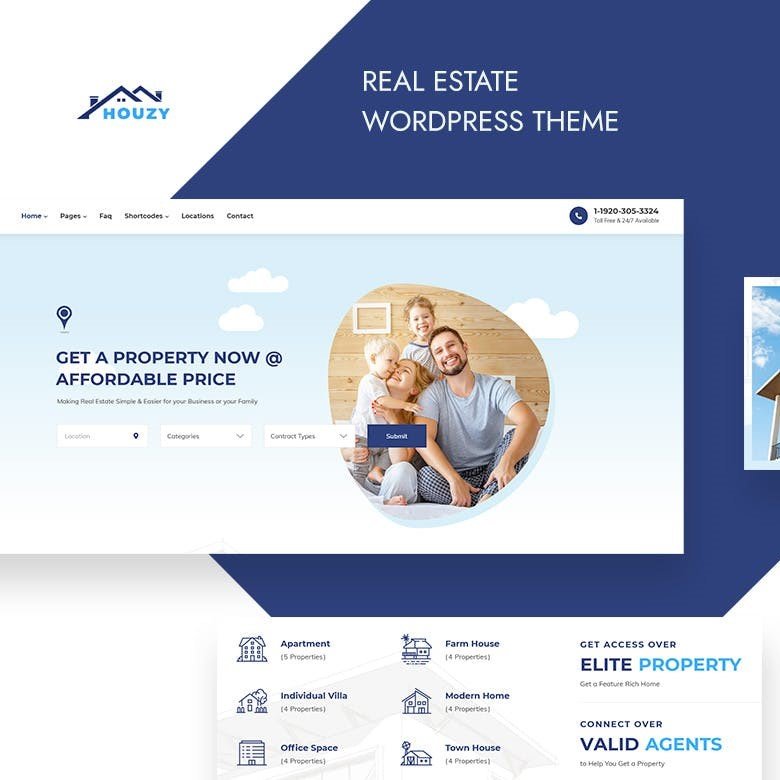 Houzy – Emlakçılık WordPress Teması