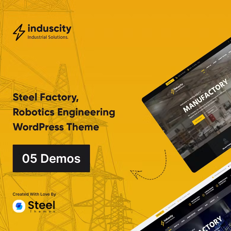 Induscity – WordPress Fabrika & Endüstri Teması