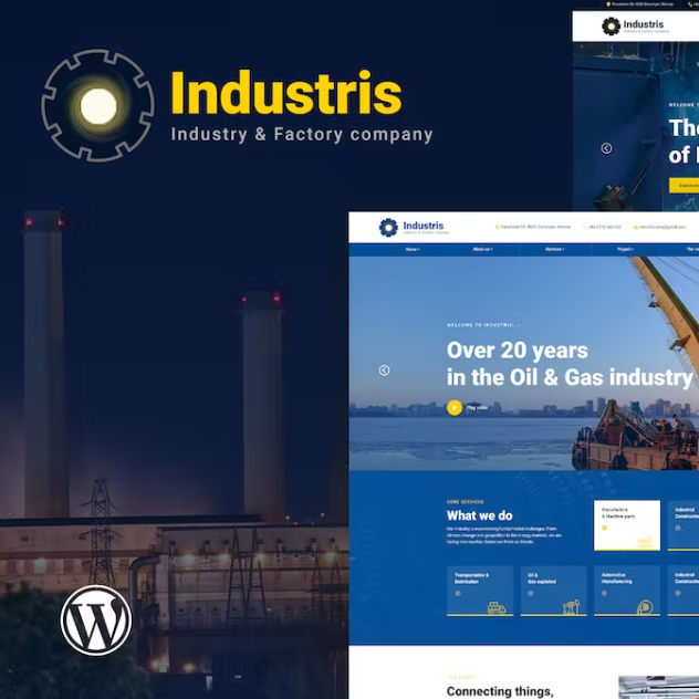 Industris – WordPress Fabrika ve İşletme Teması