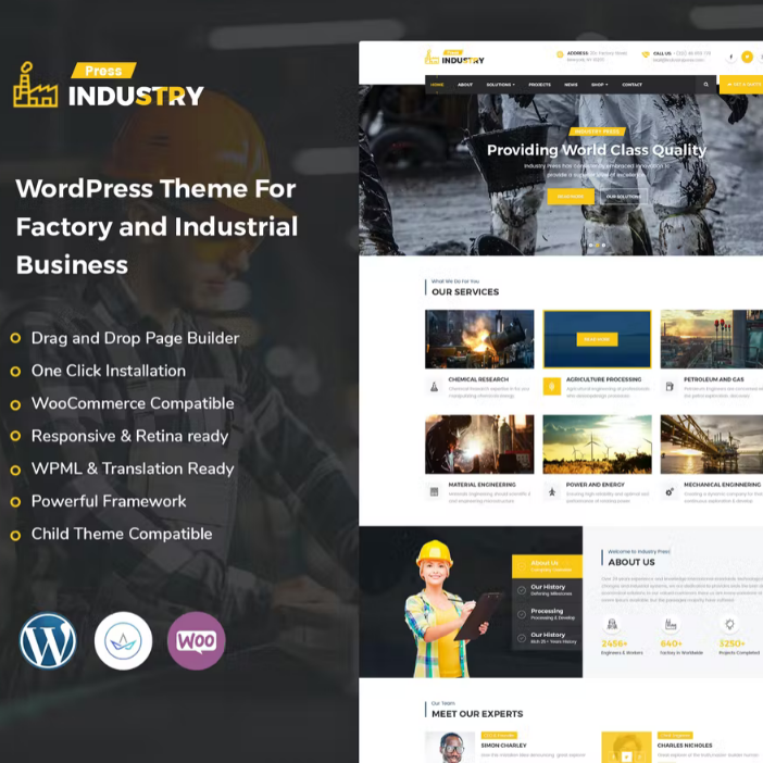 Industry Press – Fabrika & Endüstri WordPress Teması
