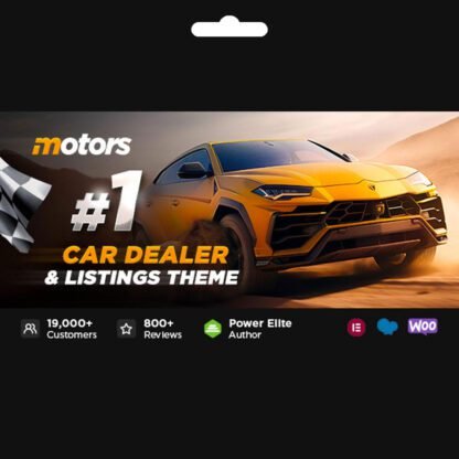 Motors Car Dealer WordPress Araç Kiralama Teması