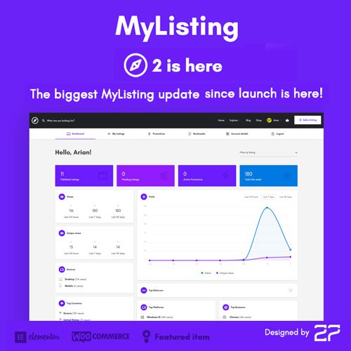 MyListing – Dizin ve Listeleme WordPress Teması