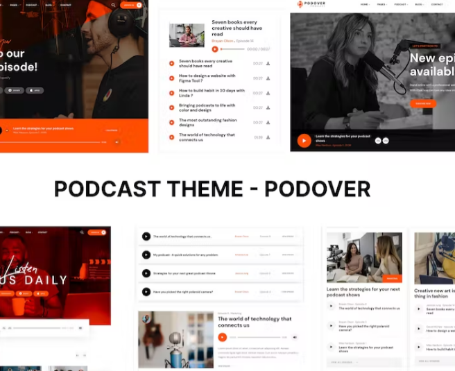 Podover – WordPress Podcast Teması