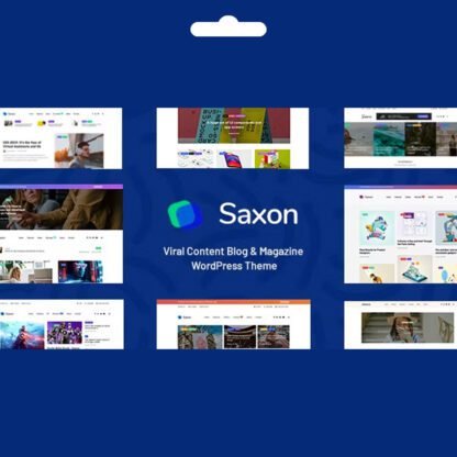 Saxon WordPress Sade Blog Teması