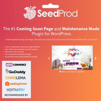 SeedProd Pro WordPress Bakım Modu Eklentisi
