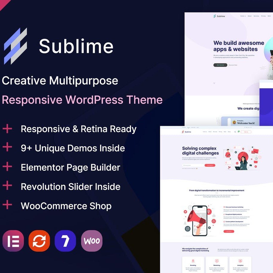 Sublime | Çok Amaçlı WordPress Teması