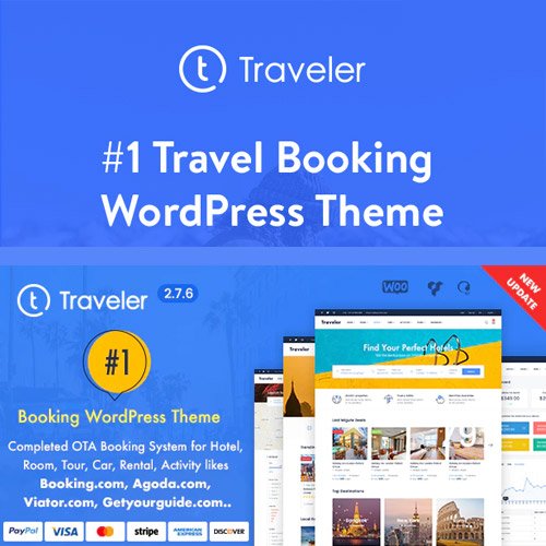 Traveler Booking (Tur Firması & Rezervasyon) WordPress Teması