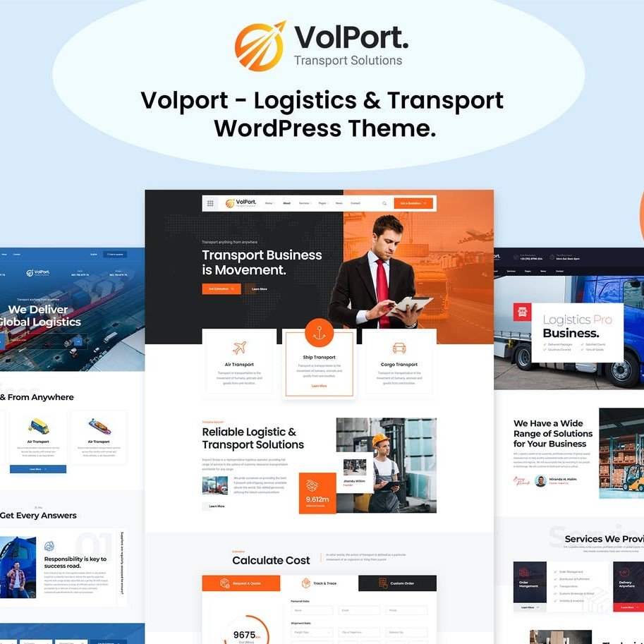 Volport – Lojistik & Taşımacılık WordPress Teması