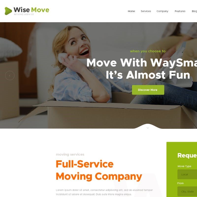 Wise Move – Nakliye & Depolama Servisi WordPress Teması